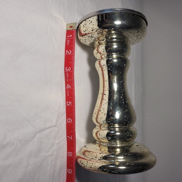 Golden Mercury Glass Pedestals – Set of 3 - Picture 4 of 4